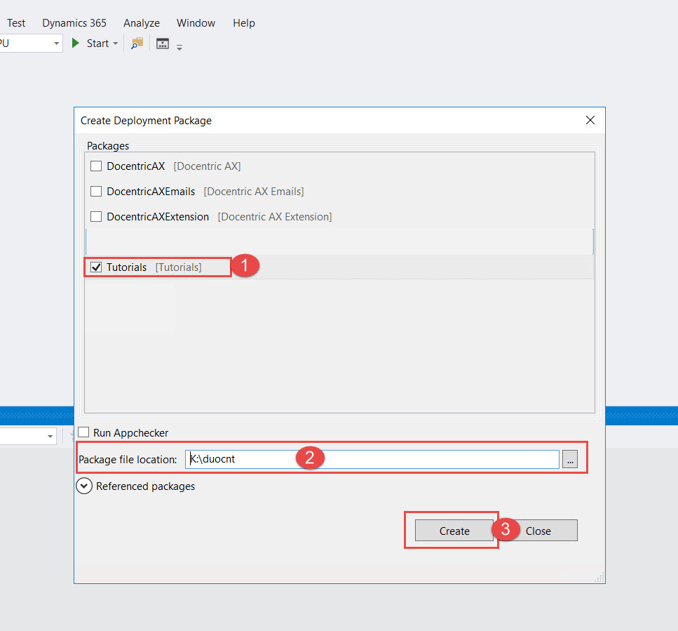 Create Deployment package in V....